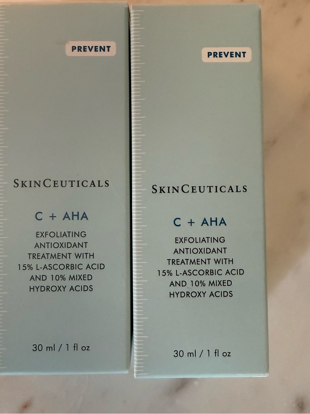 SkinCeuticals C + AHA Exfoliating Treatment — Light Blue Packaging